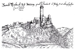 zřícenina hradu Šelmberk - 17.století